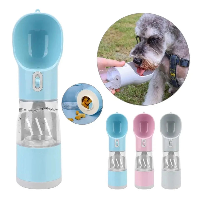 Garrafa portátil para Pet 4 em 1