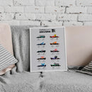 Quadro Decorativo de carros da f1 2024