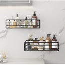 Kit 2 Prateleiras Suporte com Alto Adesivos para Parede Banheiro