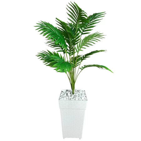 Planta Artificial Palmeira com Vaso Rattan