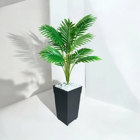 Planta Artificial Palmeira com Vaso Rattan