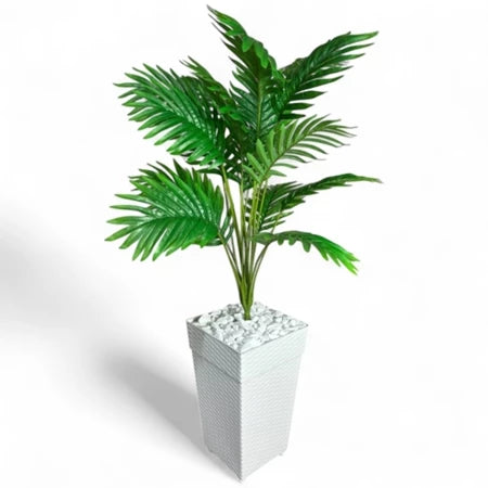 Planta Artificial Palmeira com Vaso Rattan