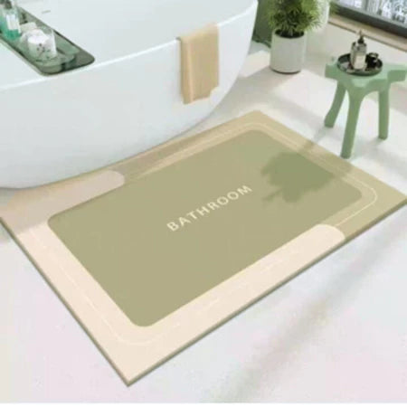 Tapete Banheiro Antiderrapante Absorvente de Secagem Rápida