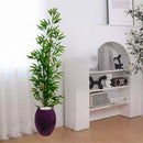 Planta Artificial Bambu Mosso e Vaso de Polietileno