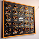 Quadro Decorativo Pista em Relevo F1 3D