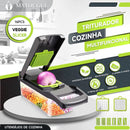 Fatiador e Ralador Multifuncional Inox 16 em 1 – SlicerPro Gourmet